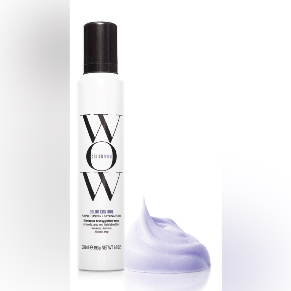 Color Wow Color Control Purple Toning + Style Foam for Blonde Hair